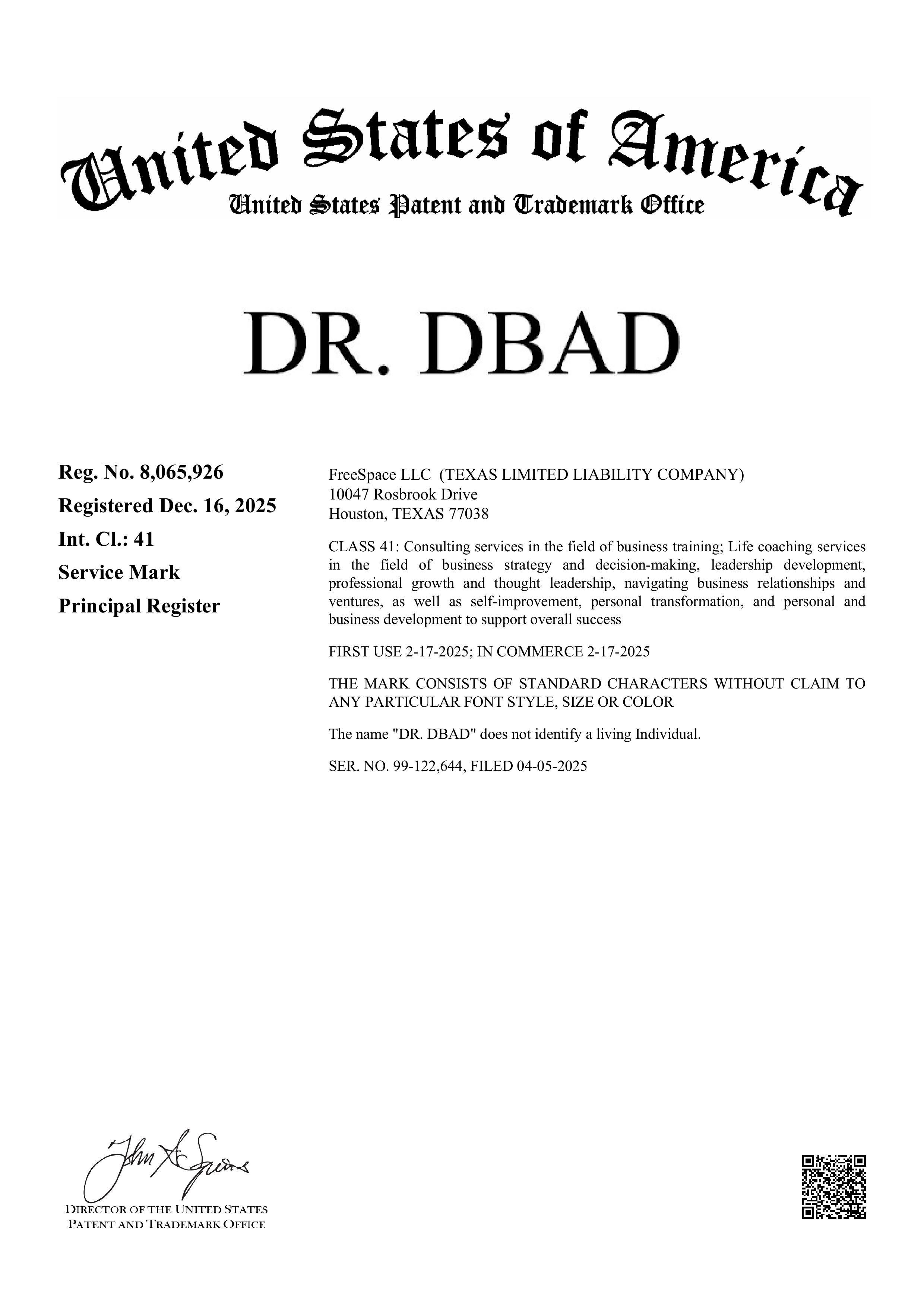 Dr. DBAD